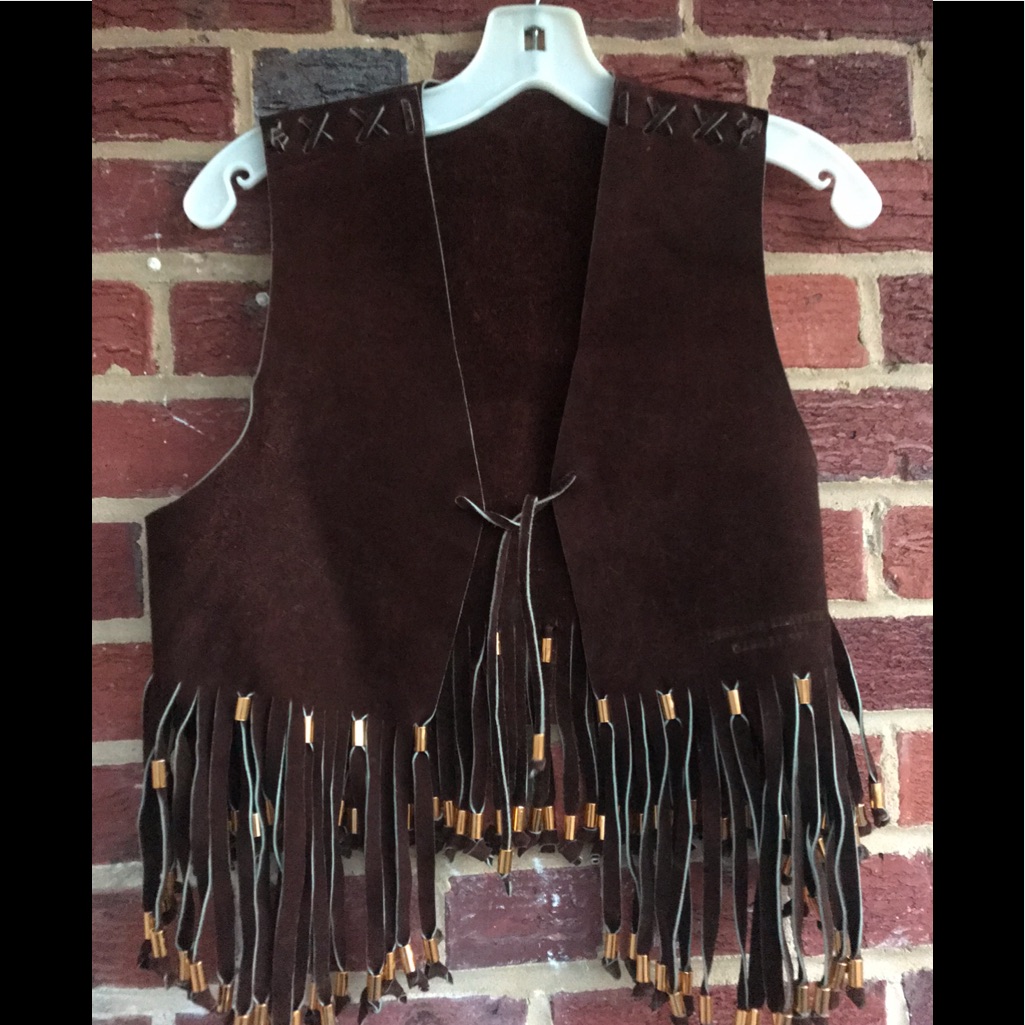 Vintage Made In Spain Leather Studded Vest